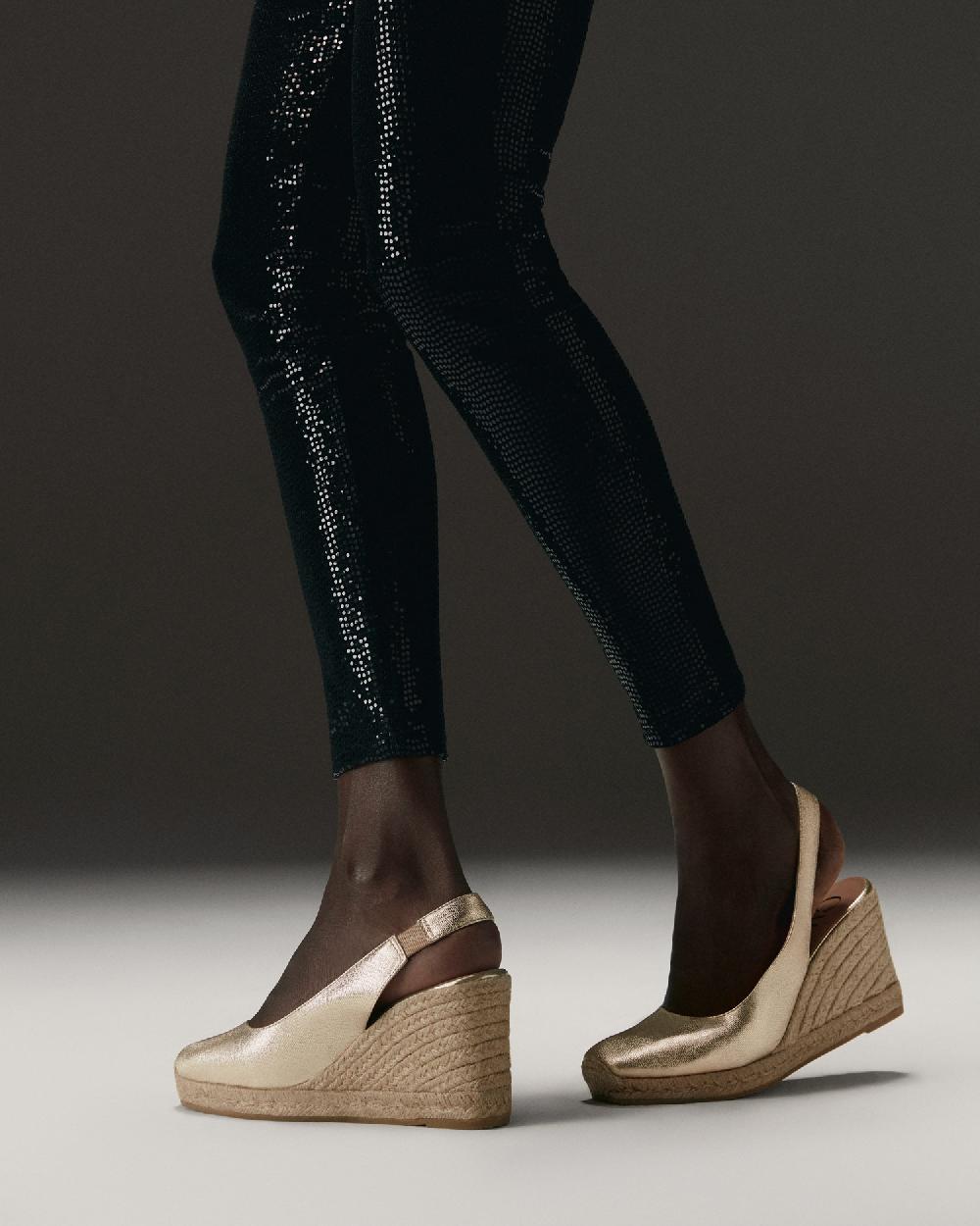 Gaimo espadrilles Teyma CarraraAlpargatas de cuña en piel grabada destalonada Ofertas