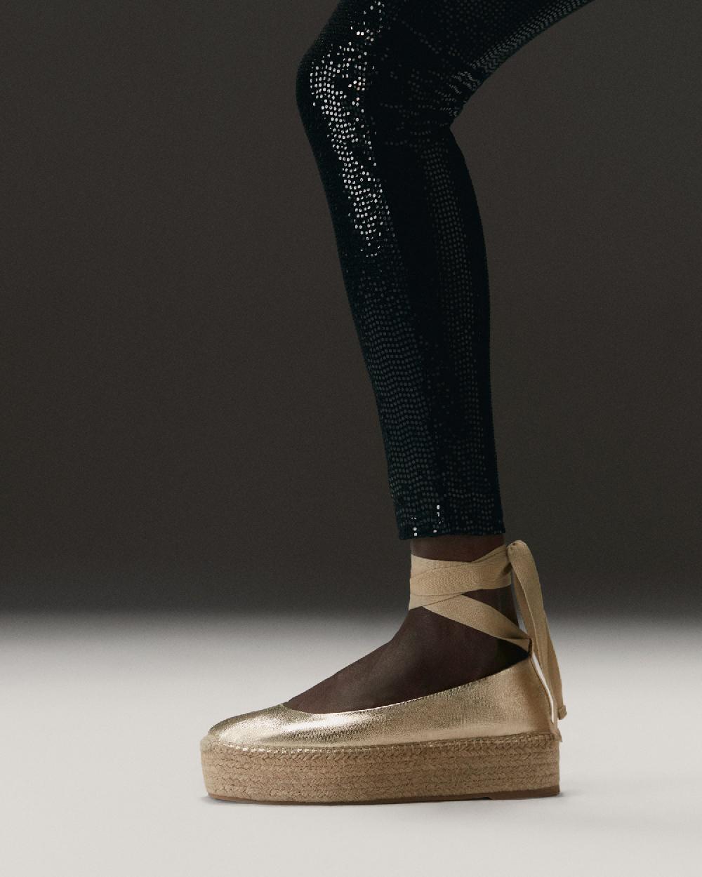 Gaimo espadrilles Mitsy CarraraBailarinas con plataforma de yute en piel grabada con cintas Rebajas top