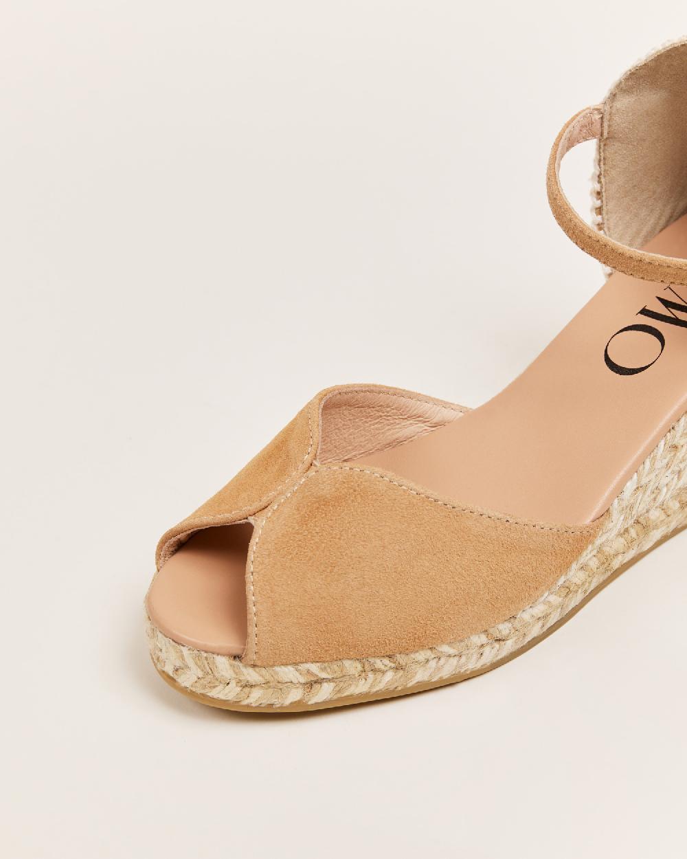 Gaimo espadrilles Ronny CamelloSandalias de cuña en piel con hebilla Oferta especial de fábrica