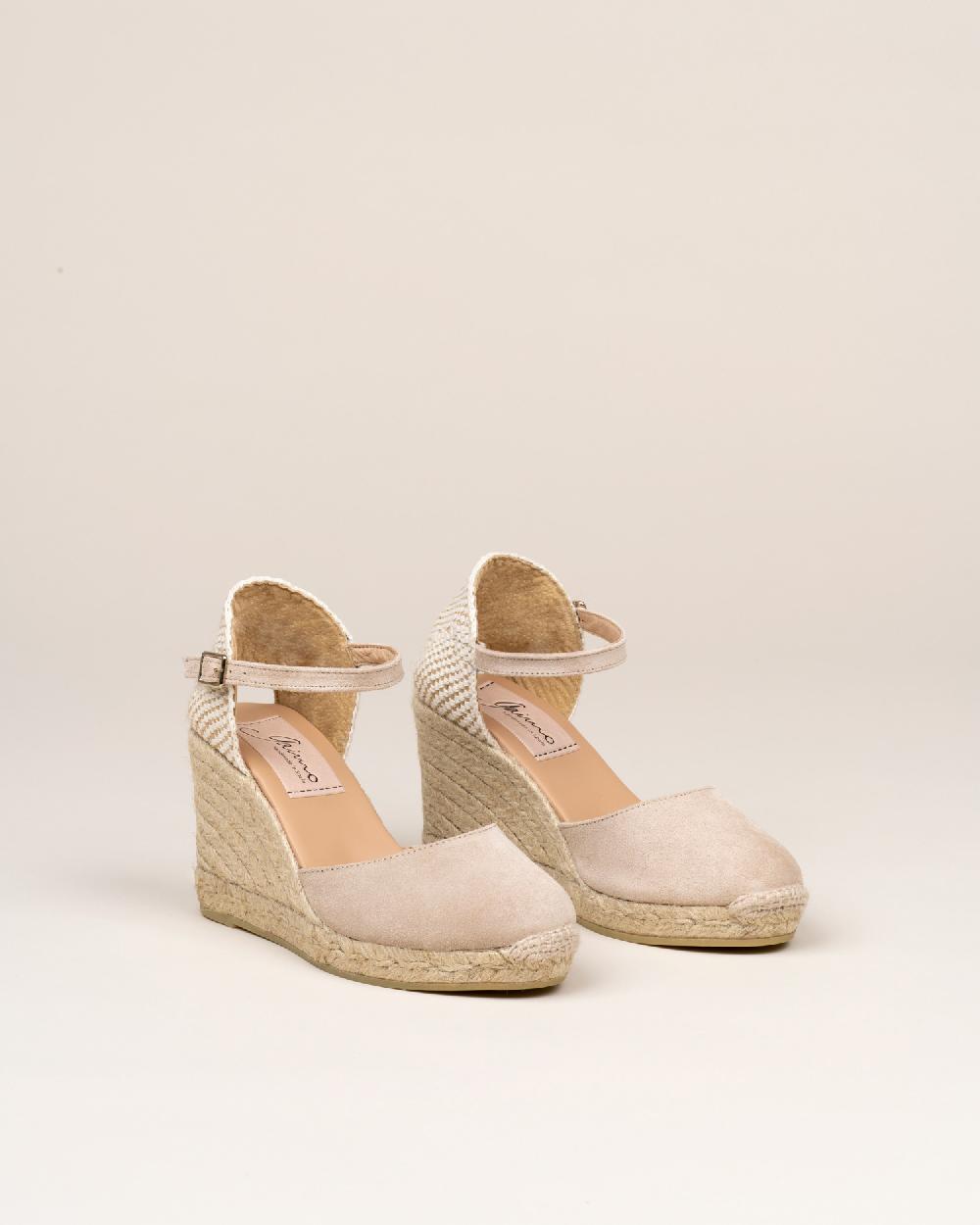 Gaimo espadrilles Global7 SableAlpargatas de cuña en piel con hebilla Solo queda un día