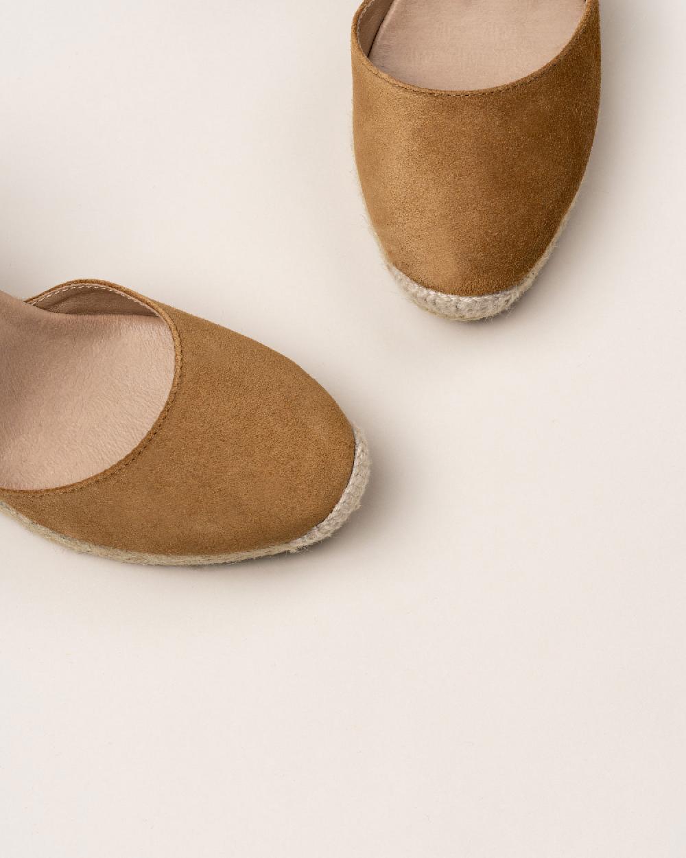 Gaimo espadrilles Global7 CuoioAlpargatas de cuña en piel con hebilla Superdescuento