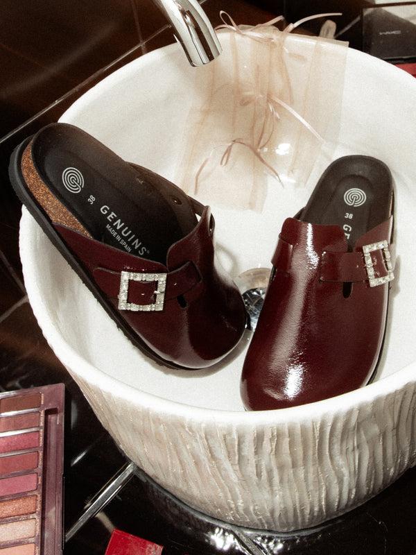 Genuins CLAQUE VEGAN CHAROL BURGUNDY Oferta especial de fábrica