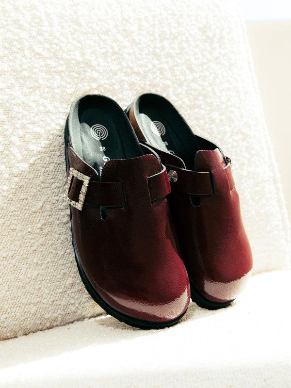 Genuins CLAQUE VEGAN CHAROL BURGUNDY Oferta especial de fábrica