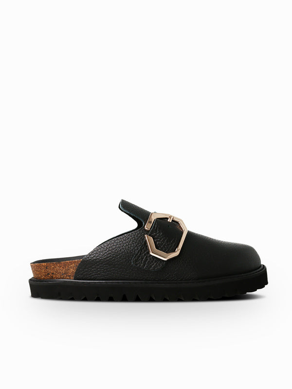 Genuins GRISEL LEATHER BLACK Superdescuento