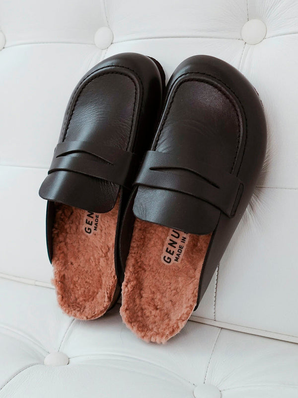 Genuins LOIS LEATHER BLACK Tienda de fábrica