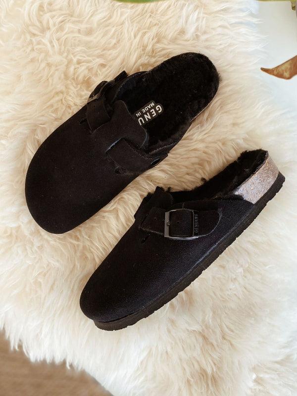 Genuins RIVA VELOUR WOOL BLACK Promoción por tiempo limitado
