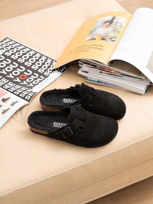 Genuins RIVA VELOUR WOOL BLACK Promoción por tiempo limitado