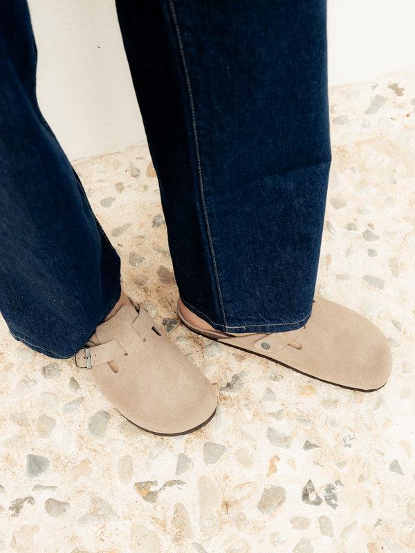 Genuins RIVA VELOUR TAUPE UNISEX Última moda