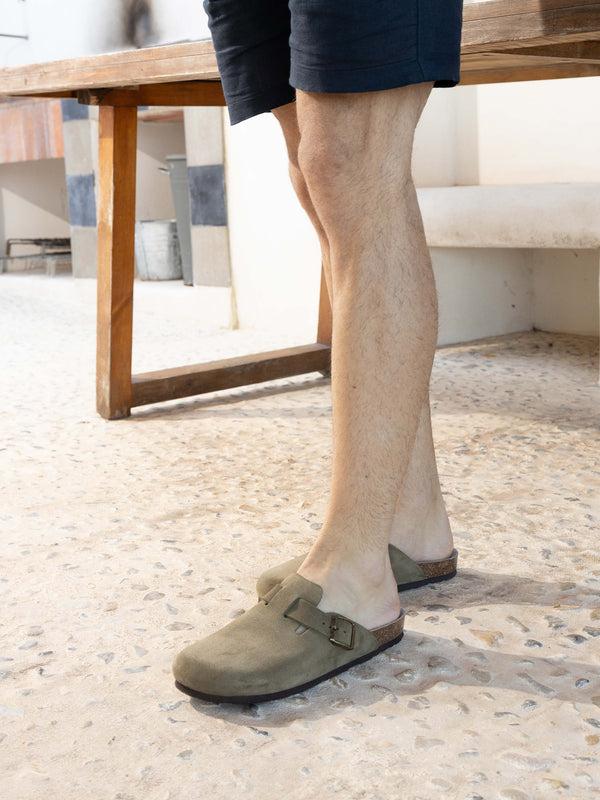 Genuins RIVA VELOUR KAKI UNISEX Ofertas de temporada