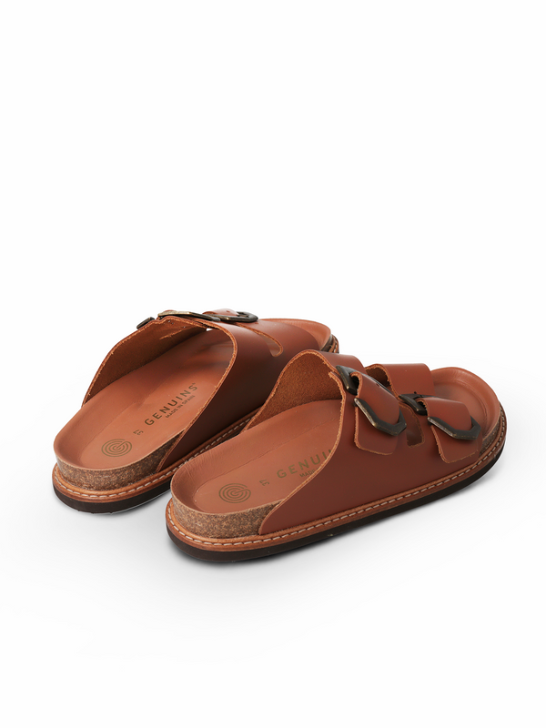 Genuins GALIA LEATHER DRESS CAMEL Liquidación