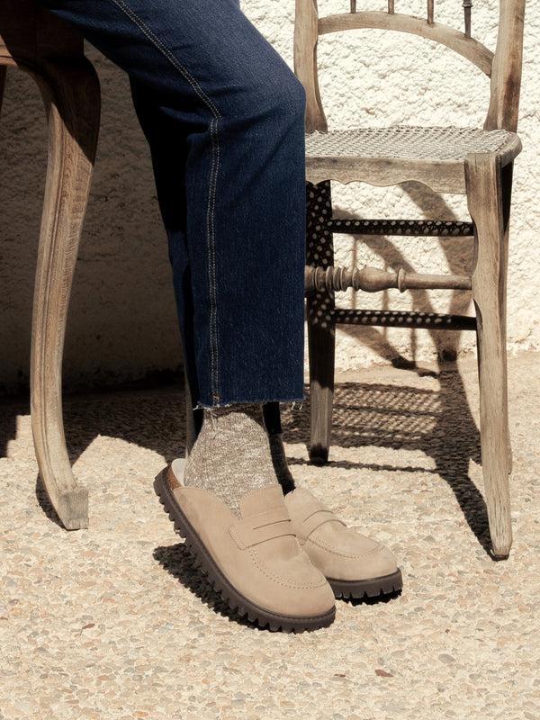 Genuins LOIS NUBUCK TAUPE UNISEX Descuento por venta flash