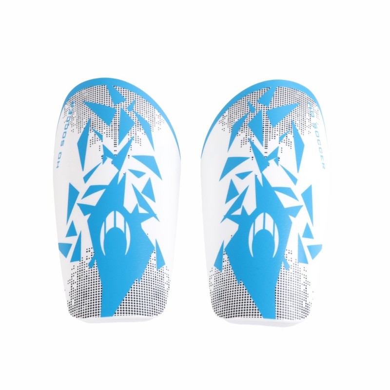 Ho soccer Espinillera Rebel blanca/azul 2025
