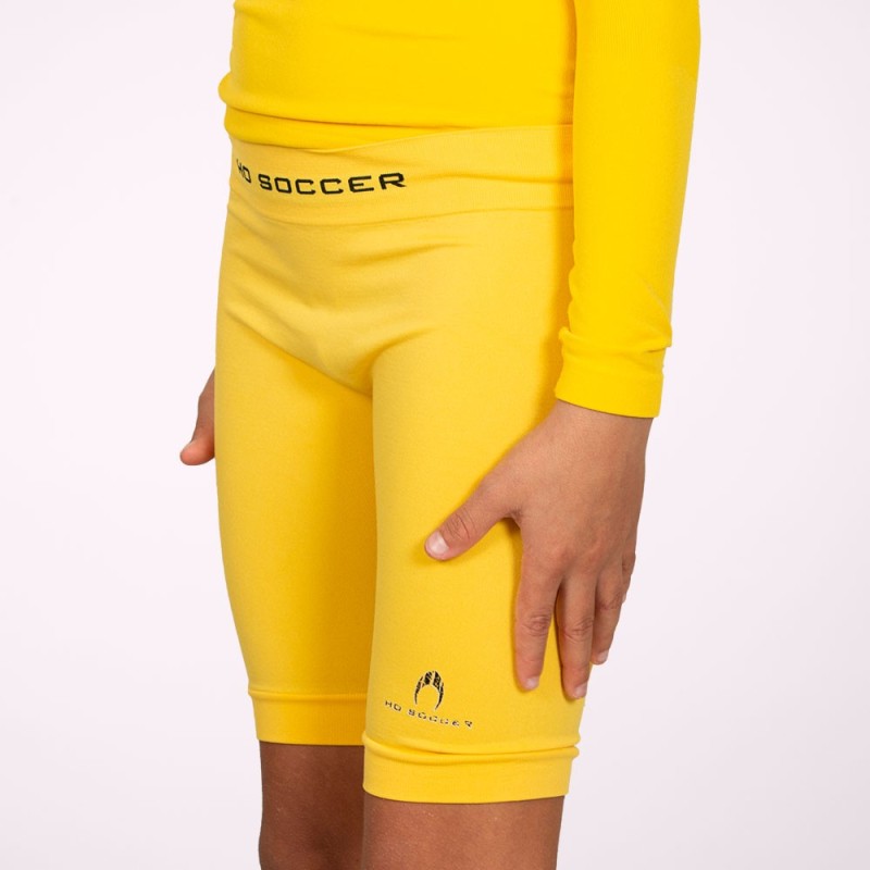 Ho soccer Malla térmica corta amarilla niño En oferta