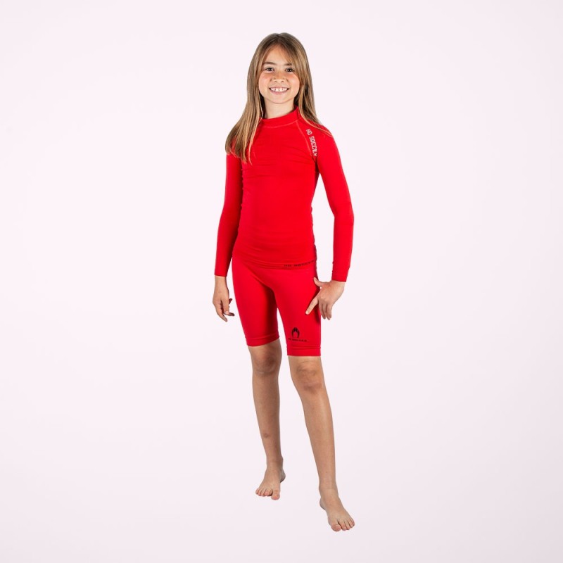 Ho soccer Malla térmica corta roja niño Gran oferta