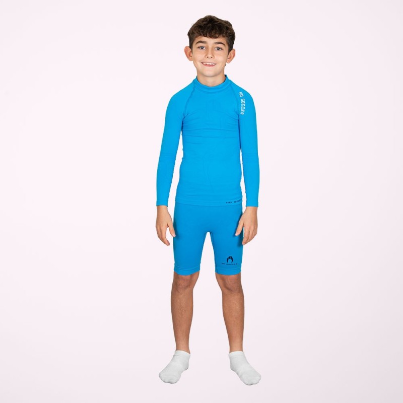 Ho soccer Malla térmica corta azul niño Rebajas de fábrica