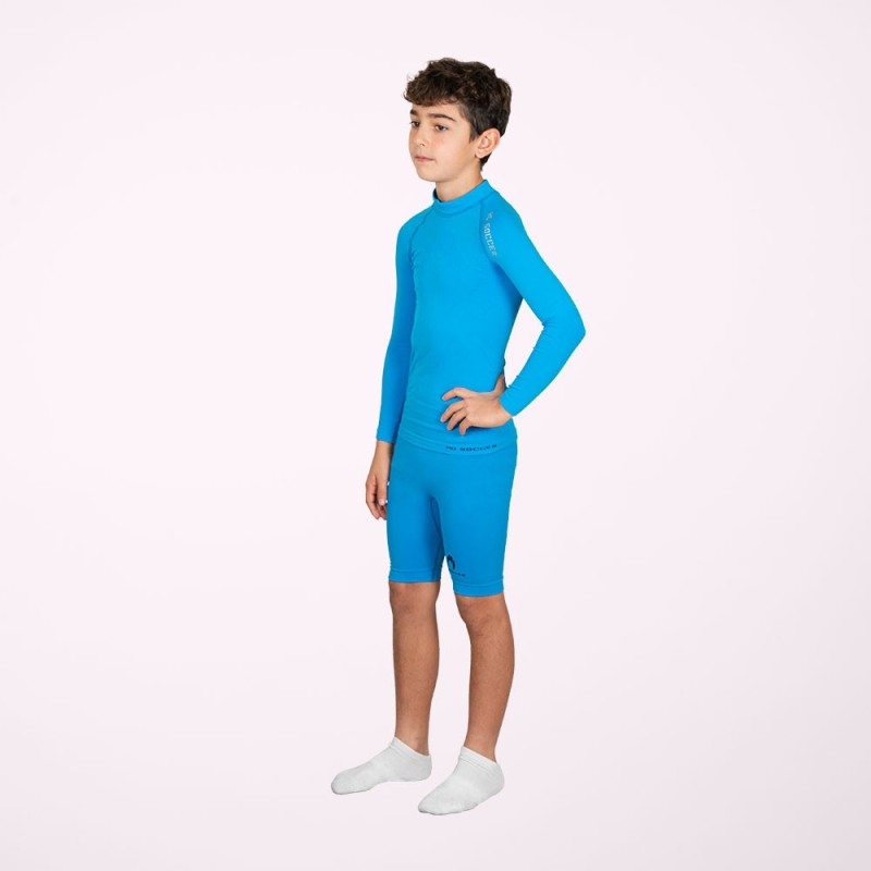Ho soccer Camiseta Térmica Manga Larga Junior Azul Descuento