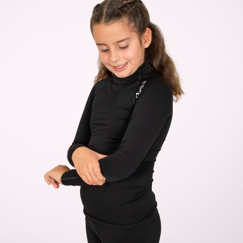 Ho soccer Camiseta Térmica de Manga Larga Niño Negra Tienda