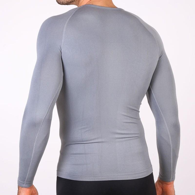 Ho soccer Camiseta Térmica sin Cuello Gris Precio de fábrica