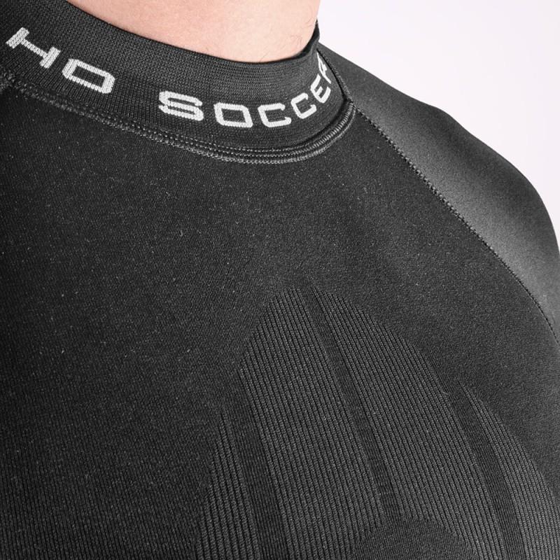 Ho soccer Camiseta Térmica Manga Corta Negra Oferta especial de fábrica