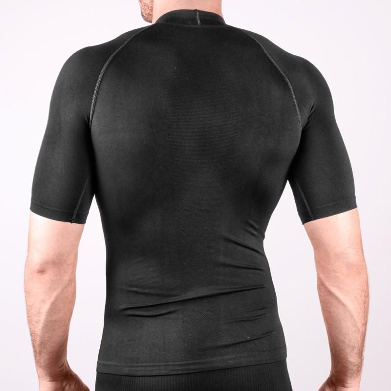 Ho soccer Camiseta Térmica Manga Corta Negra Oferta especial de fábrica