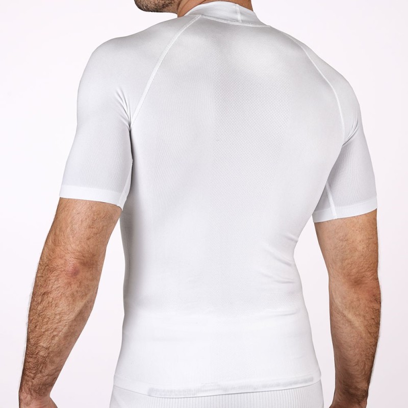 Ho soccer Camiseta Térmica de Manga Corta Blanca Promoción trimestral