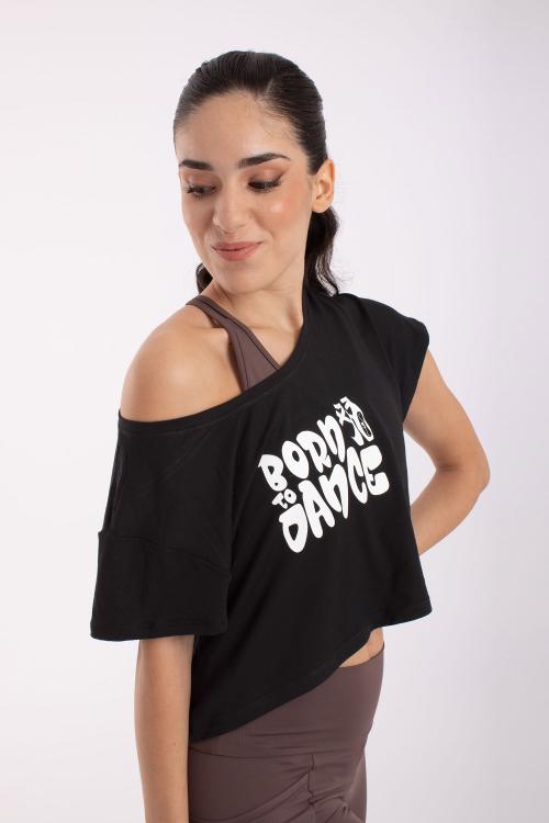 intermezzo Camiseta corta Daria "Born to Dance" de Intermezzo para danza jazz y ballet Grandes descuentos