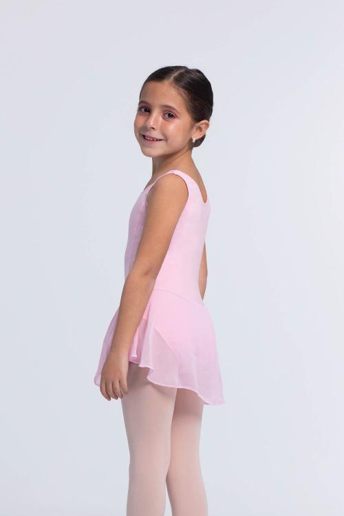intermezzo Vestido rosa sin mangas con falda de ballet para niña de Algodón Intermezzo Ventas relámpago