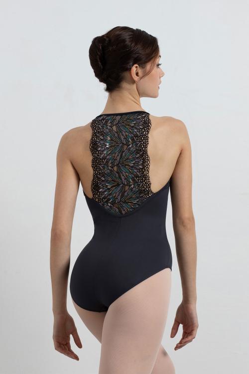 intermezzo Maillot Cora de tirantes con blonda de colores en la espalda ballet Intermezzo Última moda