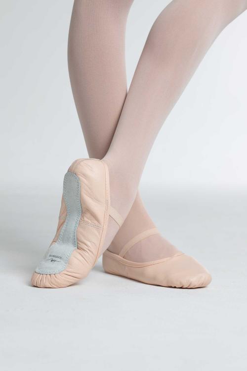 intermezzo Zapatillas de Ballet Intermezzo de media punta en piel rosa y suela entera Rebajas de fábrica
