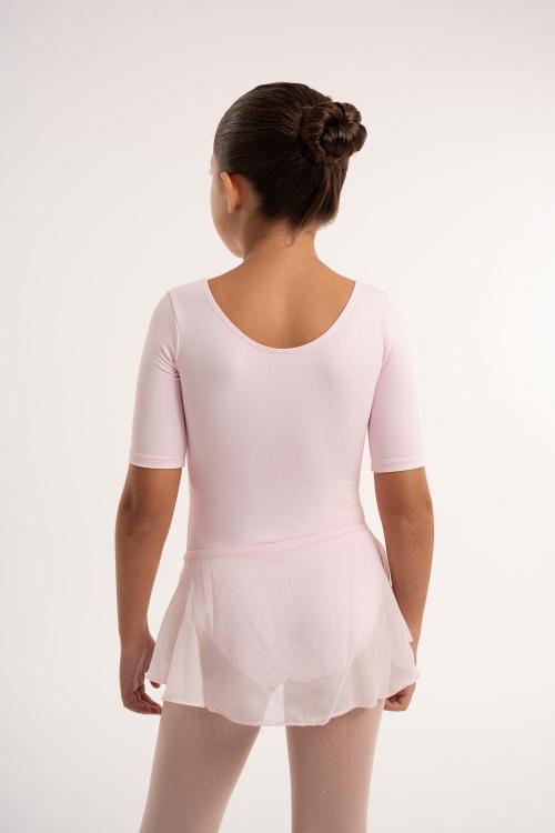 intermezzo Vestido rosa de manga corta con falda de ballet para niña de Meryl Intermezzo Mejor oferta