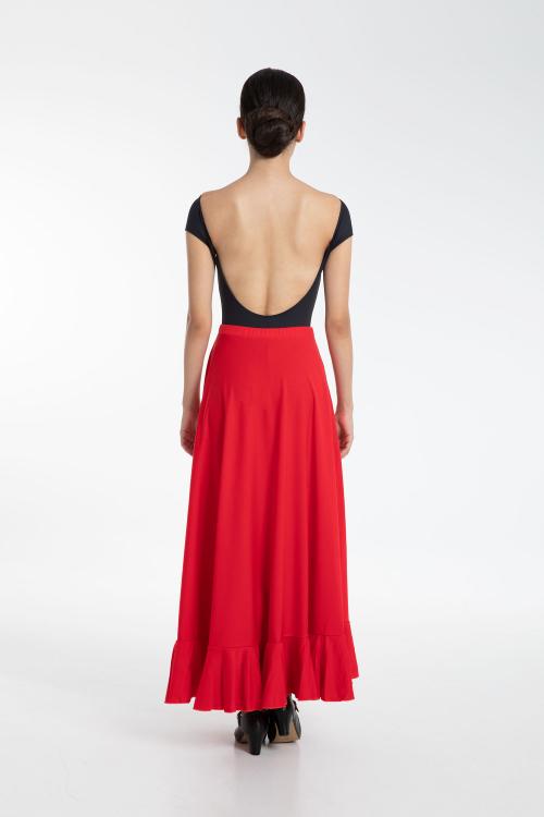 intermezzo Falda larga Mujer Flamenco con volante de Intermezzo danza para ensayo Rebajas de fin de temporada