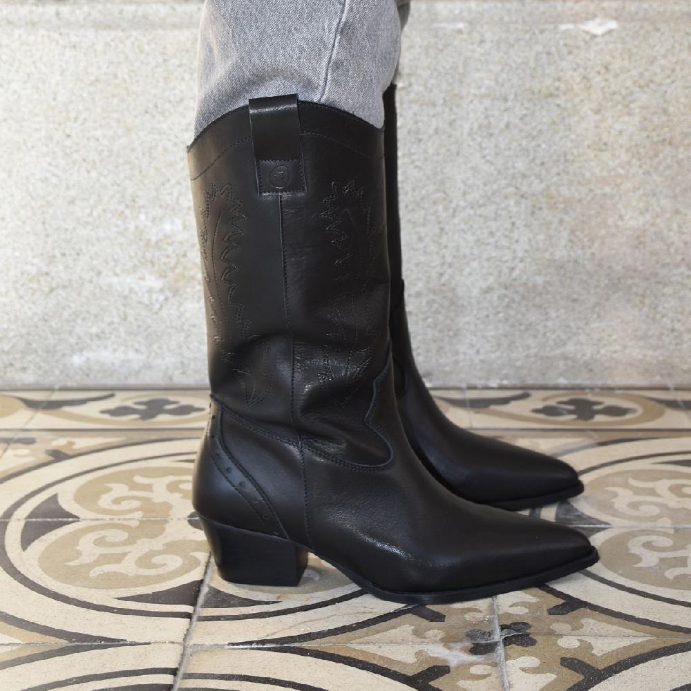 lmdi collection Bota Cowboy Oregon Negra LMDI Collection Precios de Black Friday