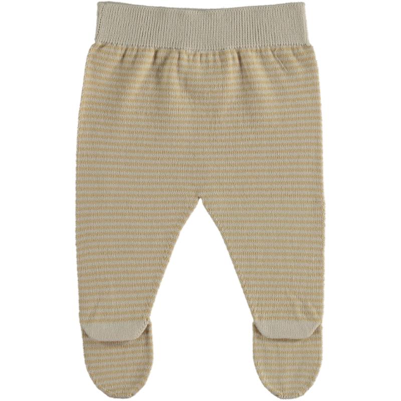 lmdi collection Polaina de rayas Saki color Cream-Blondy Li&me Gran oferta