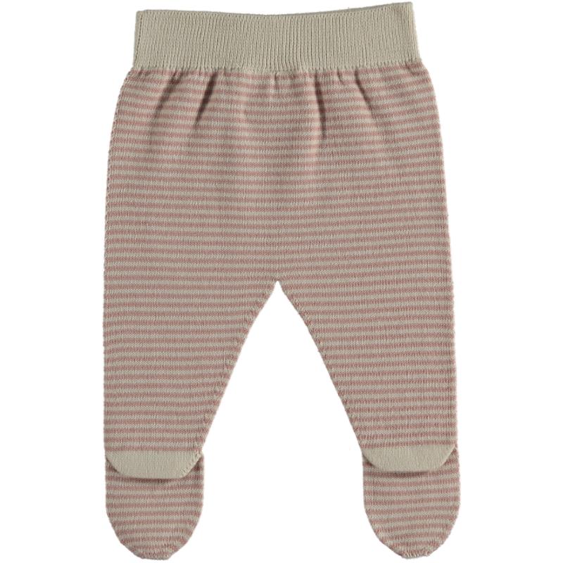 lmdi collection Polaina de rayas Saki color Cream-Rose Li&me Rebajas de fábrica