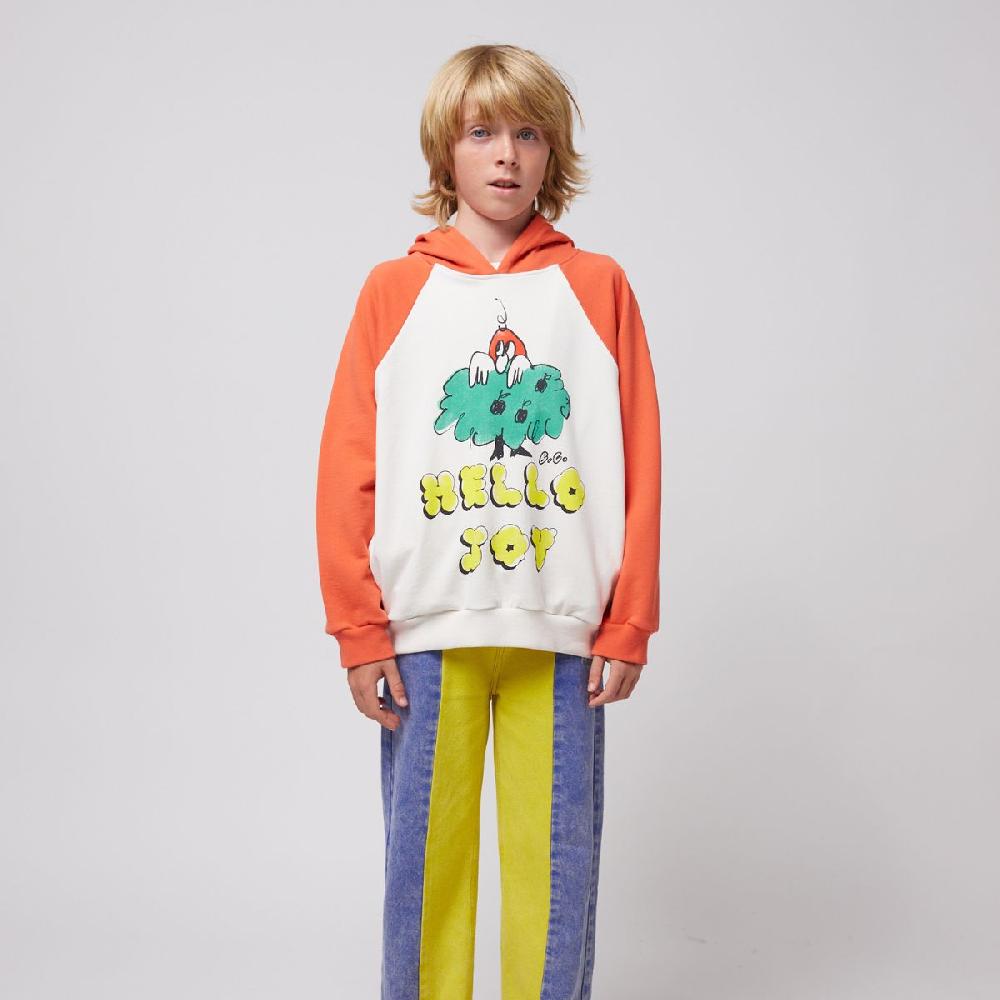 lmdi collection Sudadera con capucha de mangas raglán Hello Joy Bobo Choses Rebajas top