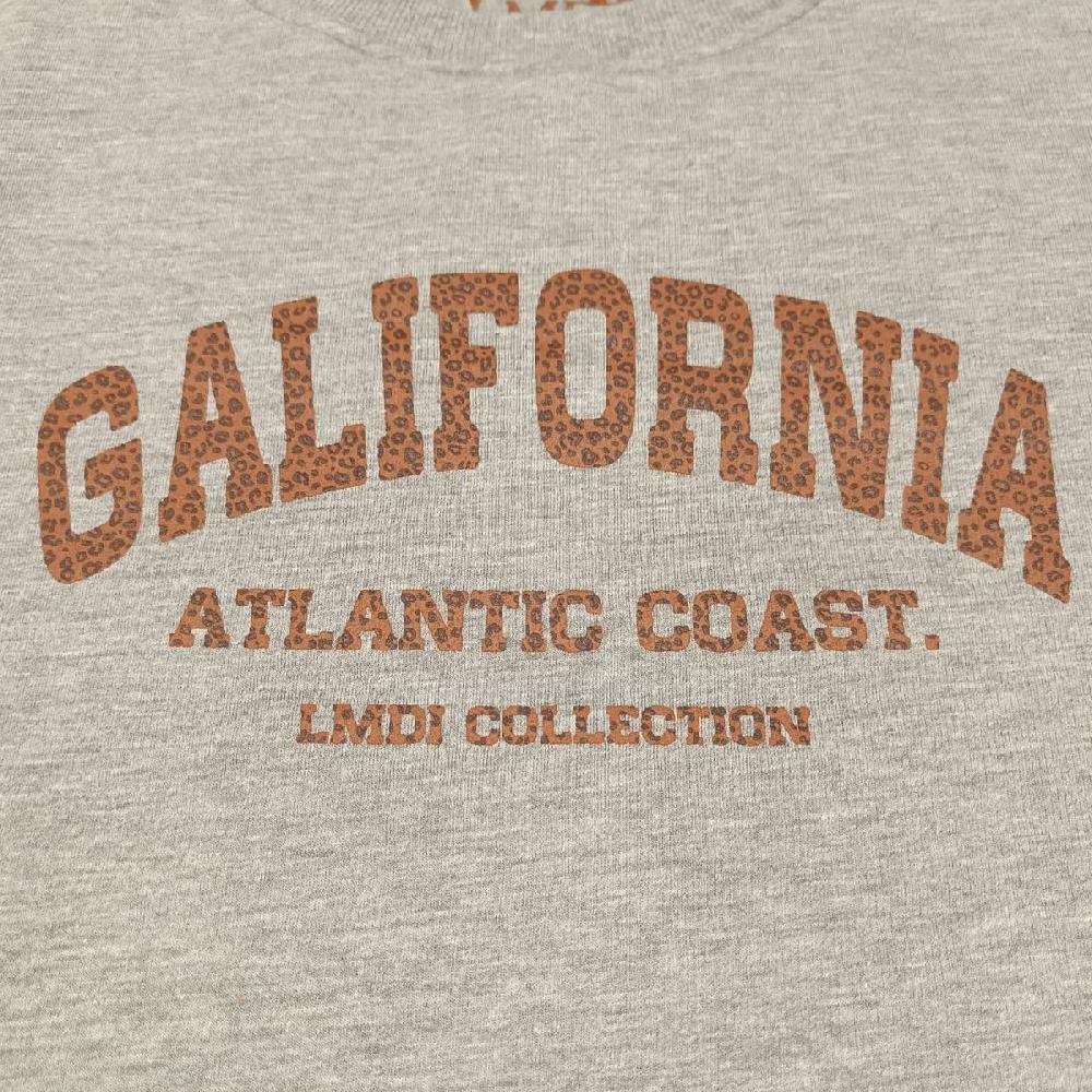 lmdi collection Sudadera Edición Limitada “Galifornia” Woman gris/animal print ÚLTIMAS EDICIONES
