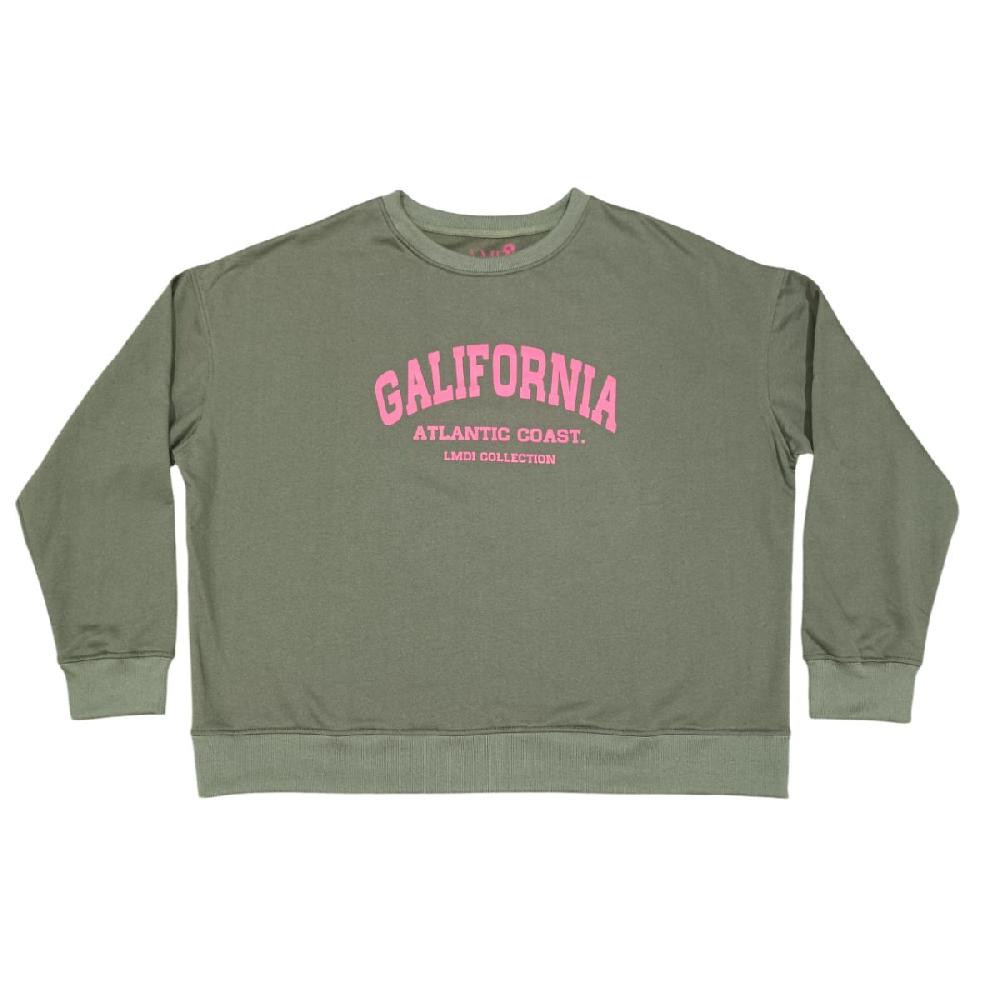 lmdi collection Sudadera Edición Limitada “Galifornia” Woman kaki/buganvilla Últimos 2 días