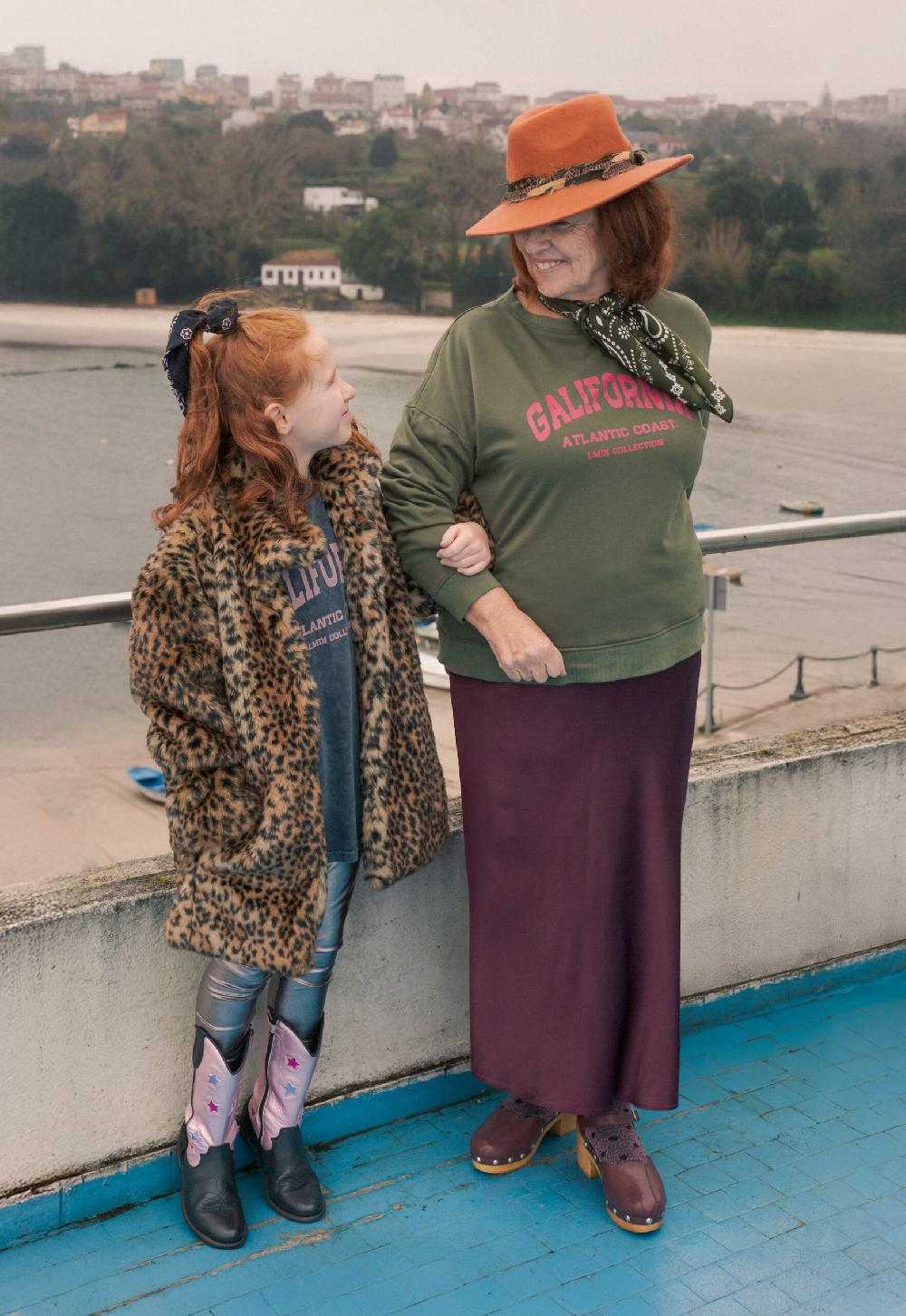 lmdi collection Sudadera Edición Limitada “Galifornia” Woman kaki/buganvilla Últimos 2 días