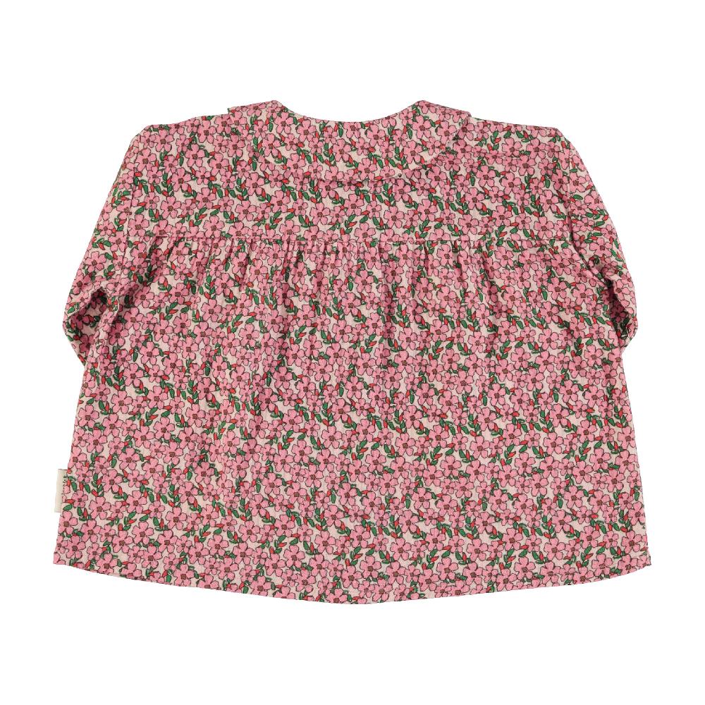lmdi collection Blusa cuello peter pan flores rosas Piupiuchick Promoción por tiempo limitado