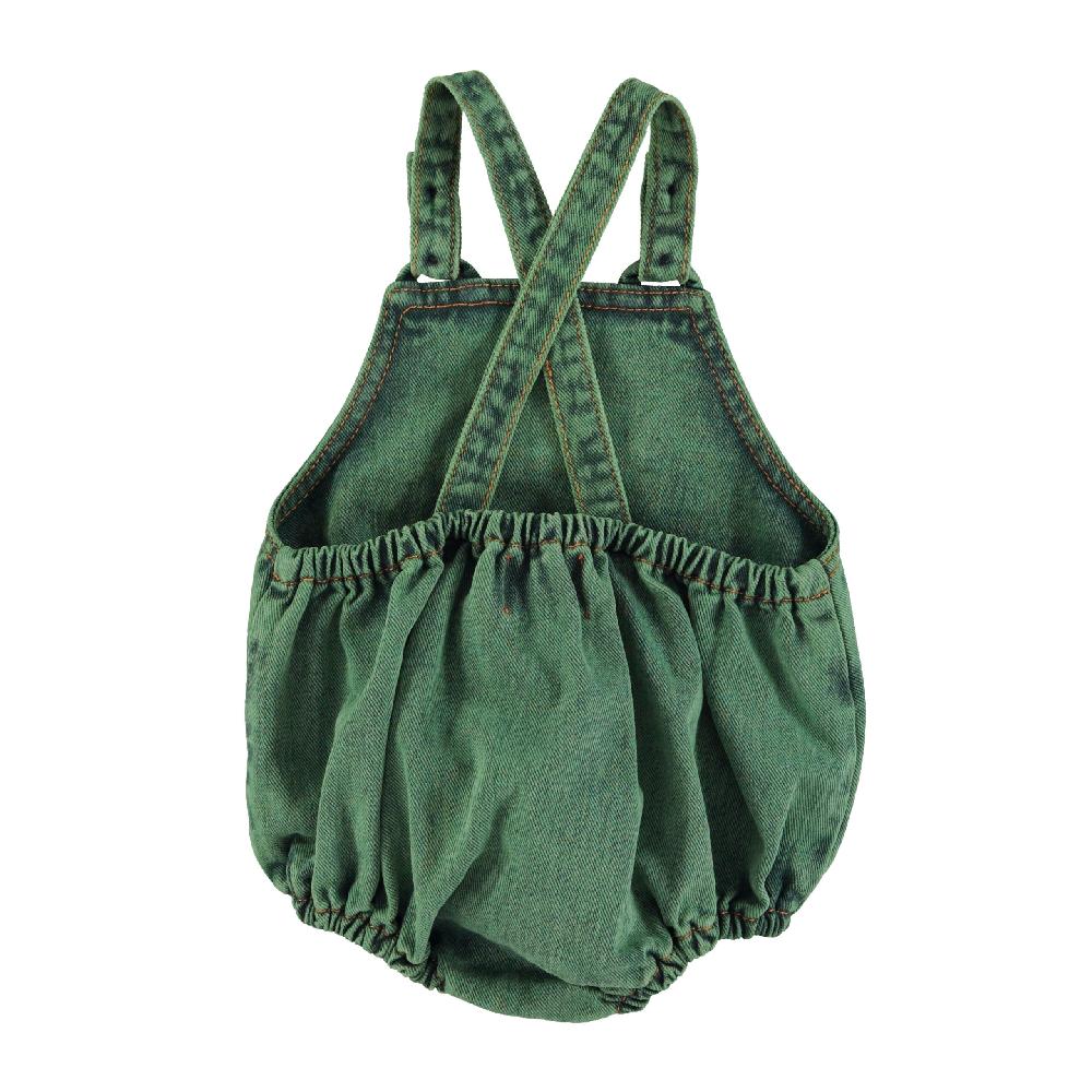 lmdi collection Pelele de bebé denim verde lavado Piupiuchick Solo hoy