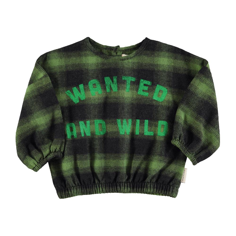 lmdi collection Blusa de bebé franela verde&negro Piupiuchick Superdescuento