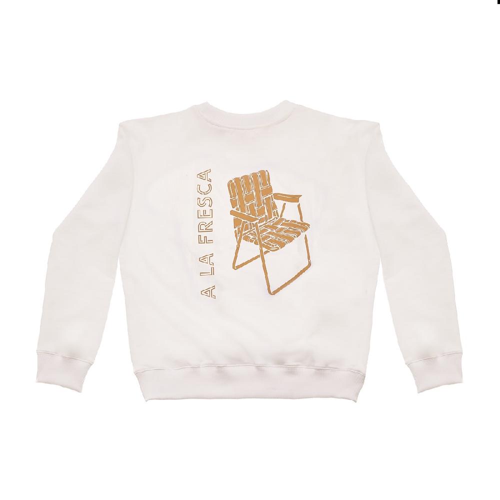 lmdi collection Sudadera A la Fresca Kids color blanco Precio ultrabajo