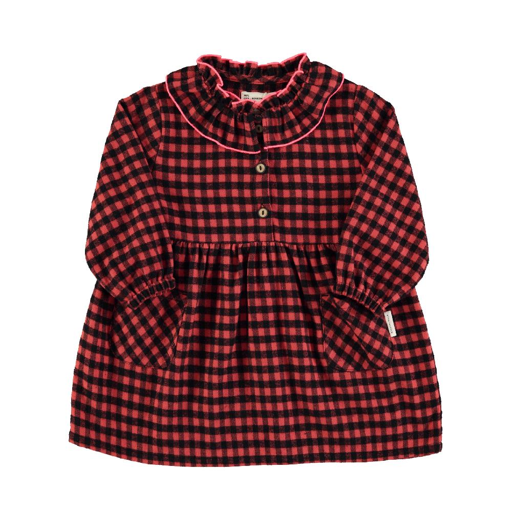 lmdi collection Vestido cuadro vichy rojo&negro Piupiuchick Devoluciones gratuitas
