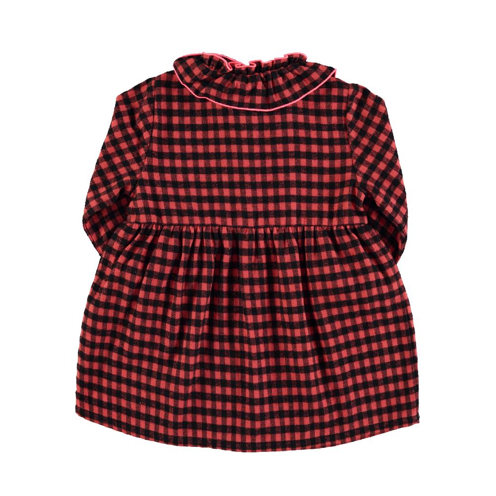 lmdi collection Vestido cuadro vichy rojo&negro Piupiuchick Devoluciones gratuitas