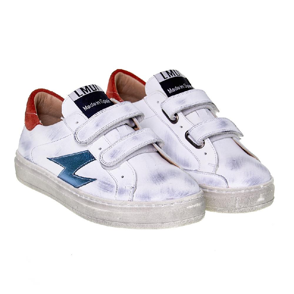 lmdi collection Sneaker Melide White Blue LMDI Collection (con velcro) Rebajas baratas