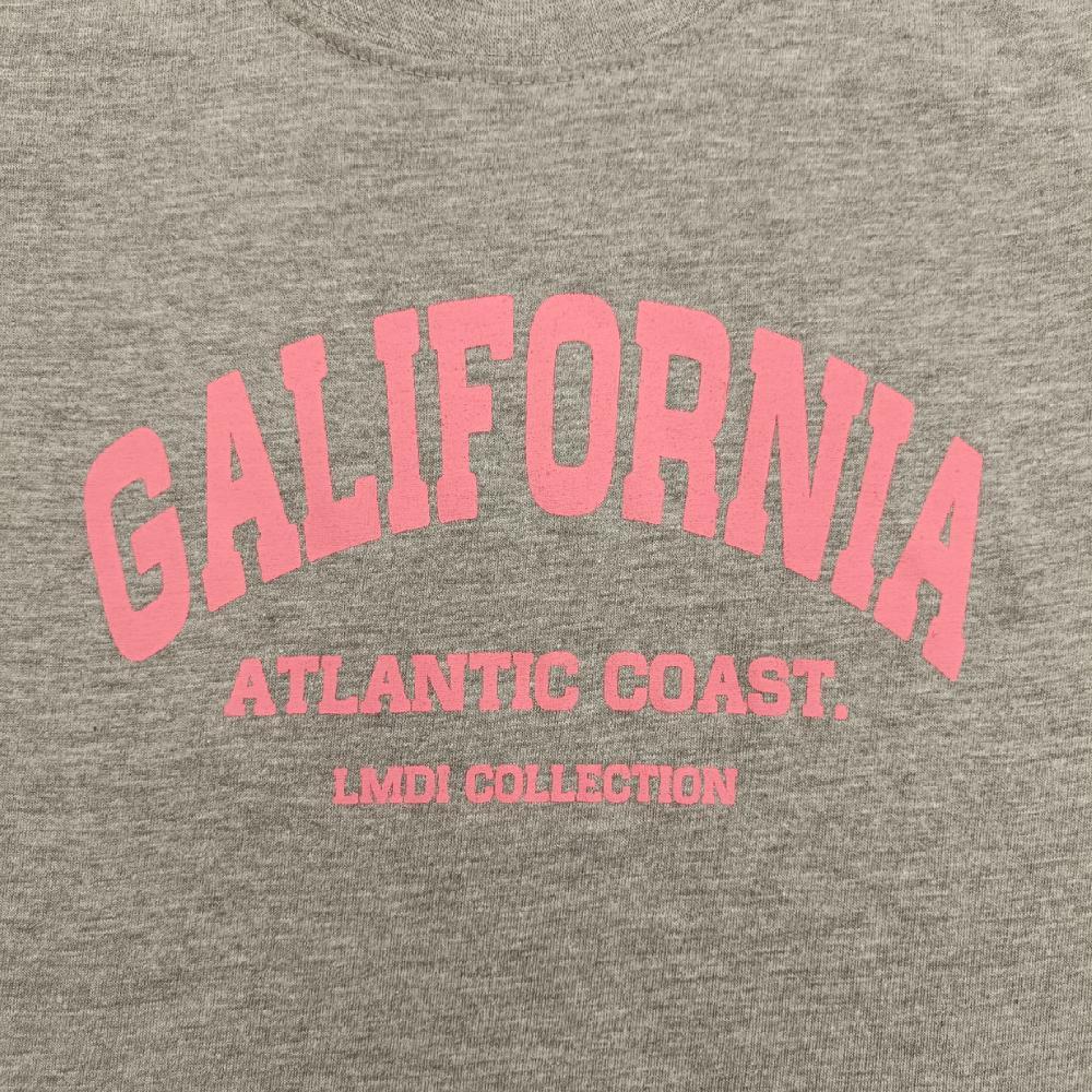 lmdi collection Camiseta Galifornia Atlantic Coast LMDI Collection KIDS gris/rosa chicle Promoción trimestral