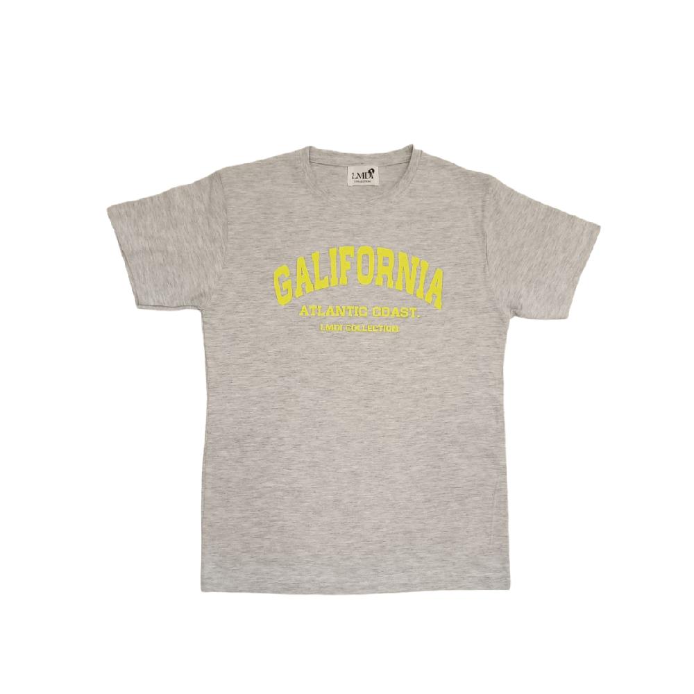 lmdi collection Camiseta Galifornia Atlantic Coast LMDI Collection KIDS gris/amarillo fluor Liquidación