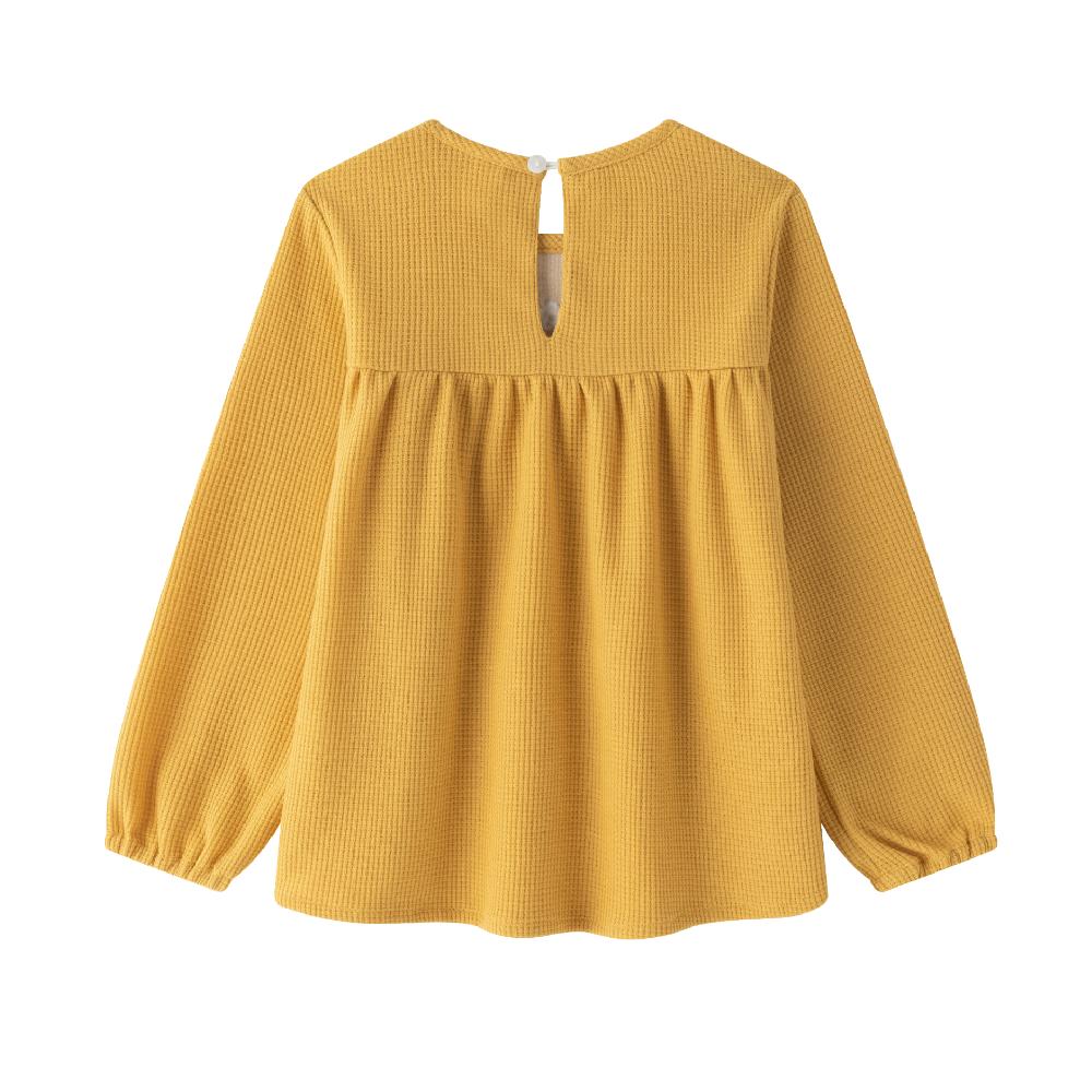 lmdi collection Camiseta NWS mostaza bordada En oferta