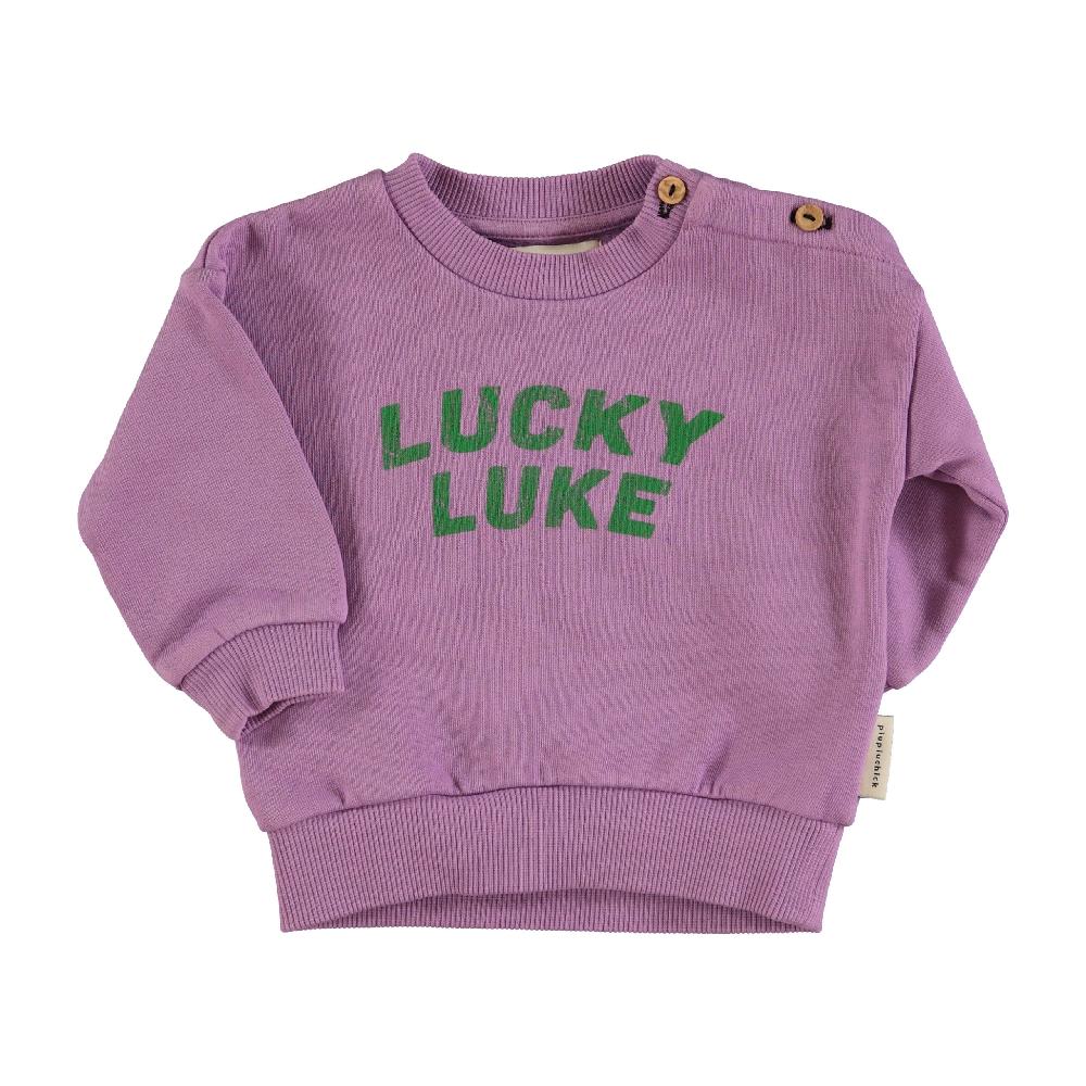 lmdi collection Sudadera de bebé malva “Lucky Luke” Piupiuchick 2025