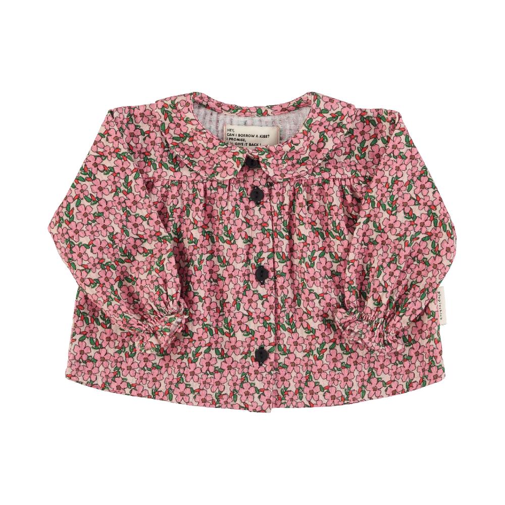 lmdi collection Blusa de bebé cuello peter pan flores rosas Piupiuchick Ofertas